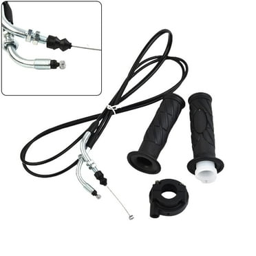 2pcs Moped Scooter Motorcycle Throttle Handle Turn Handlebar Grip Cable Throttle For GY6 125-150CC ATV/Bike