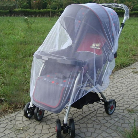 2pcs Mosquito Net for Baby - Durable, Simple Setup System - Extra Fine Holes to Protect Against Mosquitos and Wasps - no Harmful Chemicals - Perfect Fit for Stroller Net, for Car Seats & Carriers