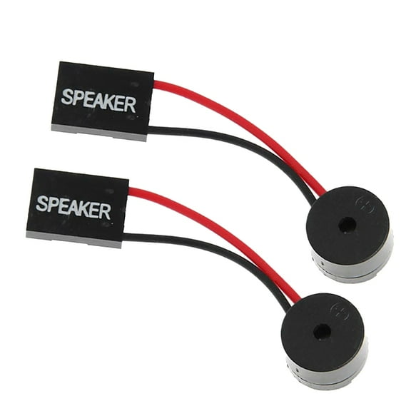 2pcs Motherboard Speaker Mini Plug Buzzer PC Internal Speaker for System Alerts Startup Sounds with Simple Beep Design