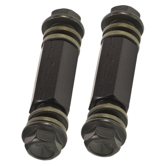 2pcs Motorcycle Brake Line Extension Kit Front Brake Hose Fittings for Enhanced Fluid Flow Improved Braking Power Compatibility Black Connector Random Color