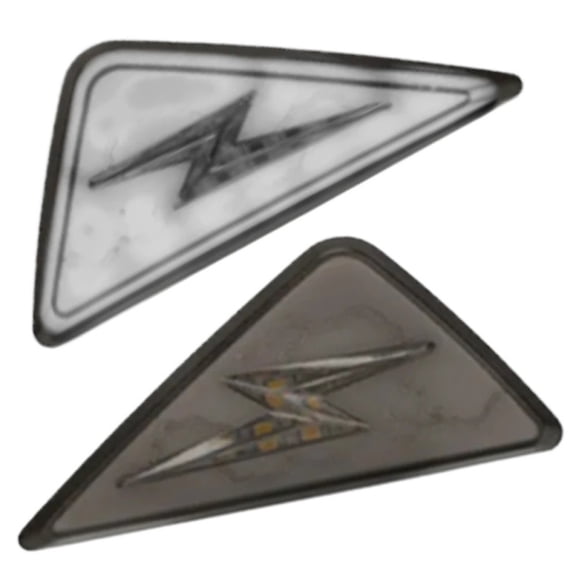 2pcs Motorcycle Flush Mount Triangle Turn Signal Light Amber White Red LED Indicator Lamp DRL Blinker Flasher 12V M10