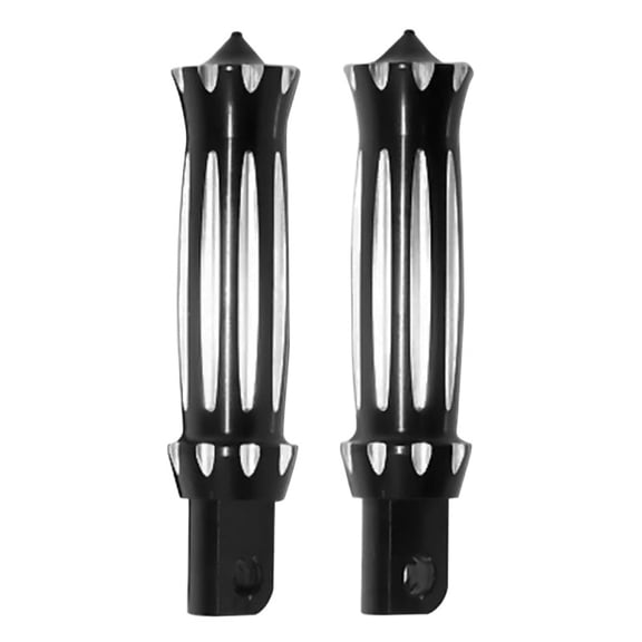 2pcs Motorcycle Foot Pegs Pedals Footrest Aluminum for Harley Touring Electra Glide Road King Dyna Softail Fatboy