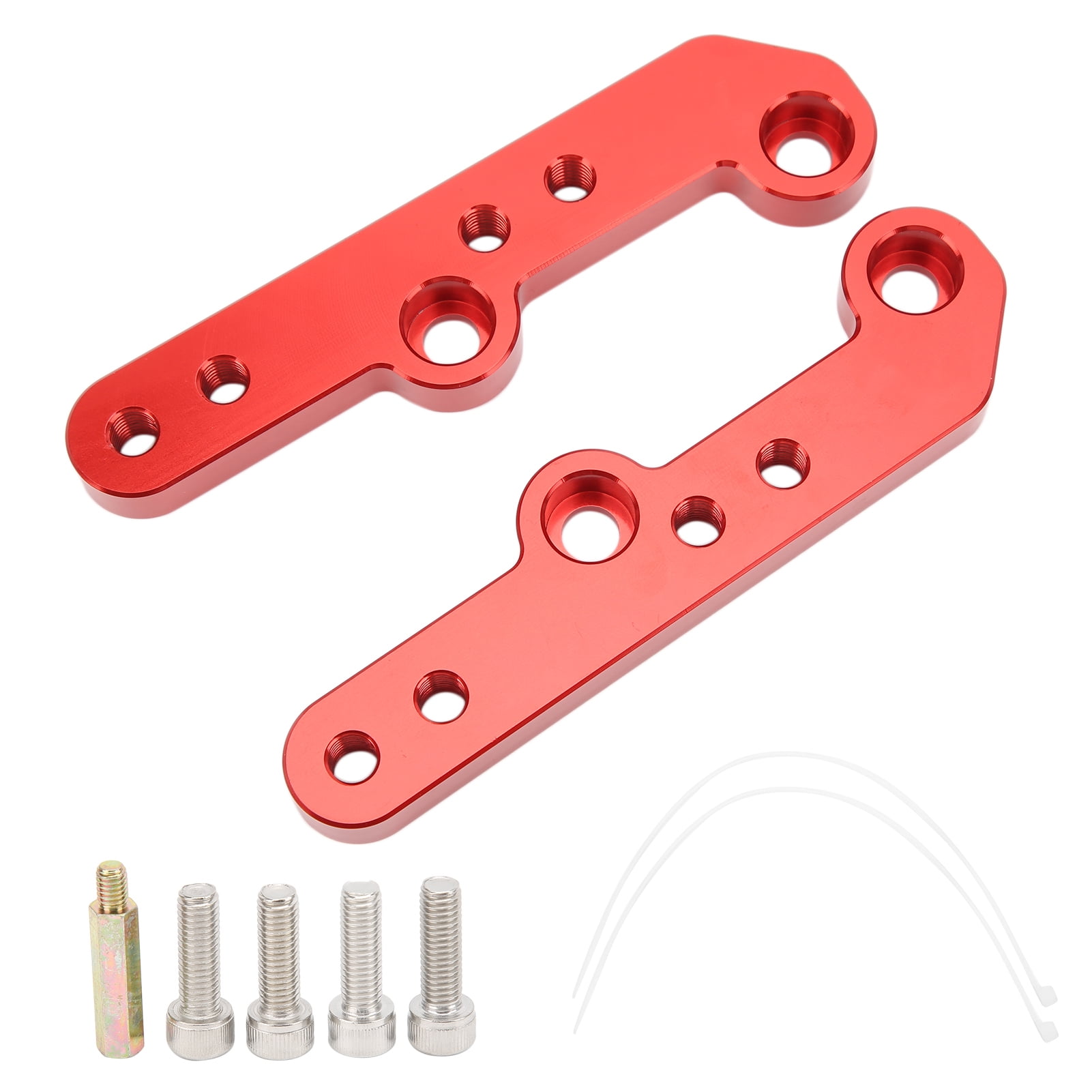 2pcs Motorcycle Footpeg Pedal Rearset Footrest Aluminum Alloy Red