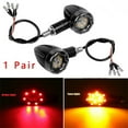 thumbnail image 1 of 2pcs Motorcycle LED Brake Lamp Running Turn Signal Tail Light For Bobber Cafe, 1 of 8