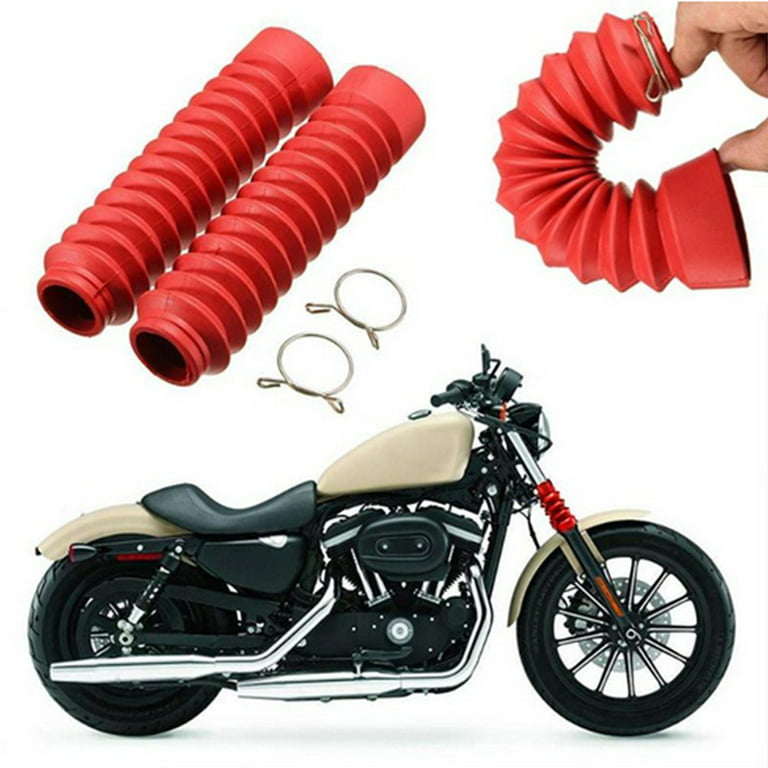 2Pcs Motorcycle Fork Protector Wearproof Plastic Sleeve for Road Motorbike  Front Fork Shock Absorber Protector Plastic Cover - AliExpress