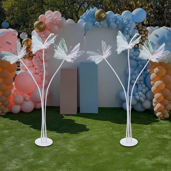 2pcs Multi-Scene Butterfly Road Guide Decor for Birthday & Photography Background
