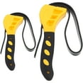 thumbnail image 1 of FONDOTIN 2-Pack Yellow Adjustable Oil Filter Strap Wrench Set for Plumbing and Automotive Use, 1 of 7