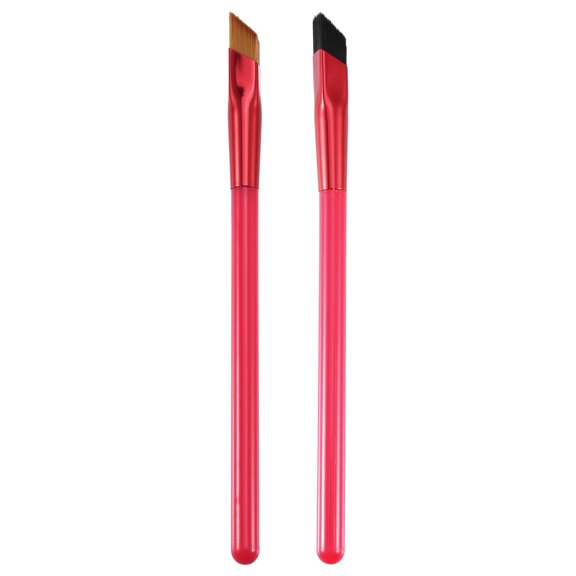 2pcs Multifunction Eyebrow Brush Set Concealer Contour Three-dimensional Concealer Coffee Black Bristle