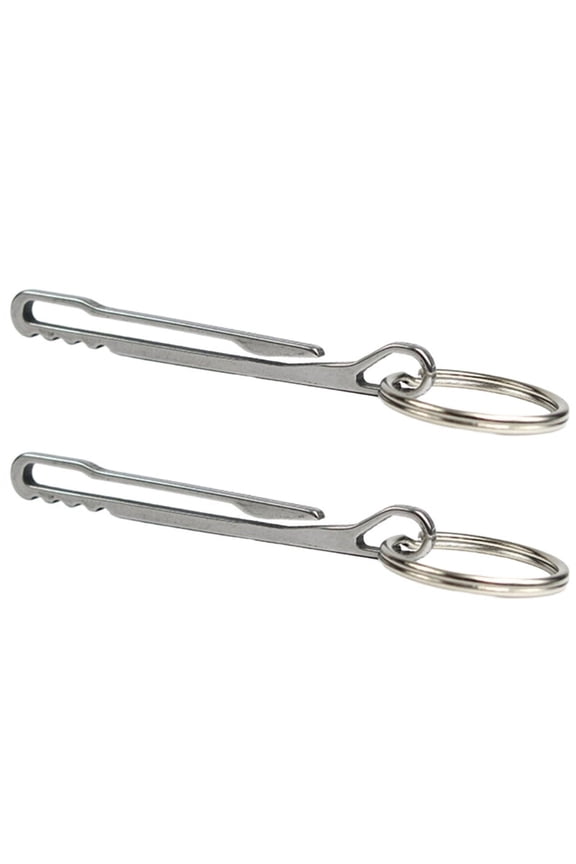 2pcs Multifunction Keychain Pocket Clip KeyRing Holder Buckle Key Rings Belt Clip
