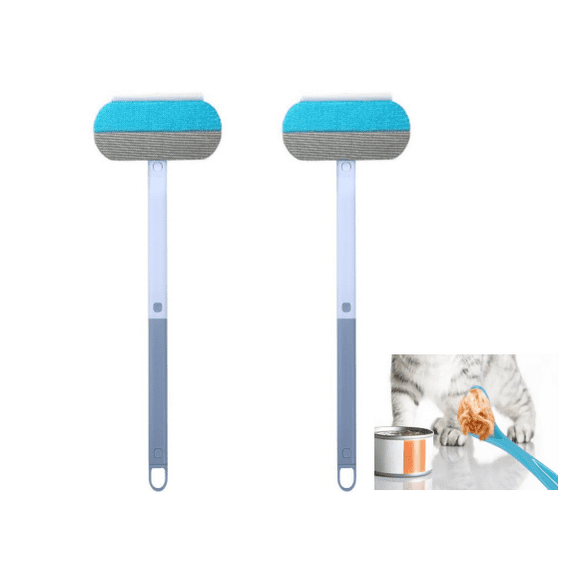 2pcs Multifunctional Pet Hair Remover Carpet Scraper 4 in 1 Dog Hair Remover Washable Reusable Cat Hair Remover for Carpet Sofa Bedding Clothes Furniture