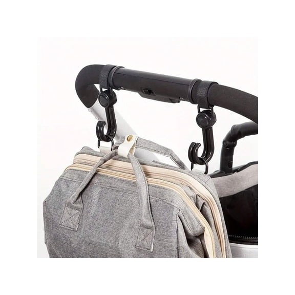 2pcs Multipurpose Stroller Hooks Cart Bike Hanger Organizer Accessory For Parents Travel Hook2pcs Durable Sturdy 360 Rotation Easy Install Multi-Purpose