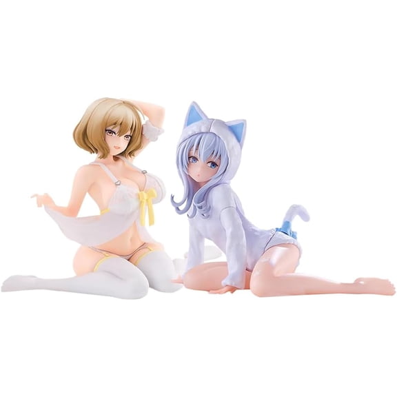 2pcs NIKKE Figure Goddess N102 Action Figure Collections 10cm Sitting Pose NIKKE Anime Statue Models Desk Display Birthday Gifts