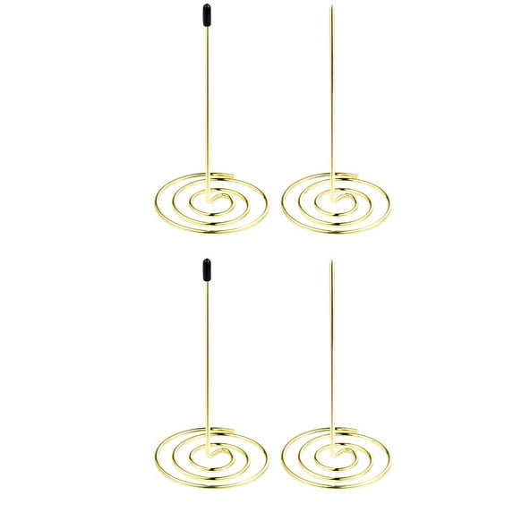 CIMAXIC Golden Invoice Bill Memo Holder Multifunctional Office Accessory