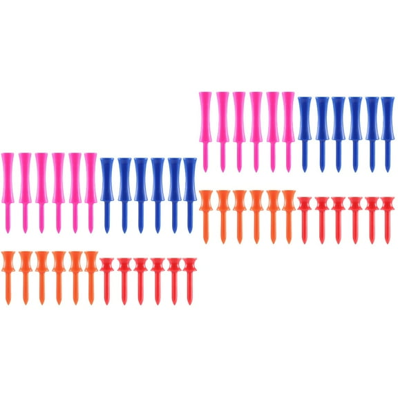 2pcs NUOLUX 40PCS 4 Sizes Plastic Step Tees Training Accessories