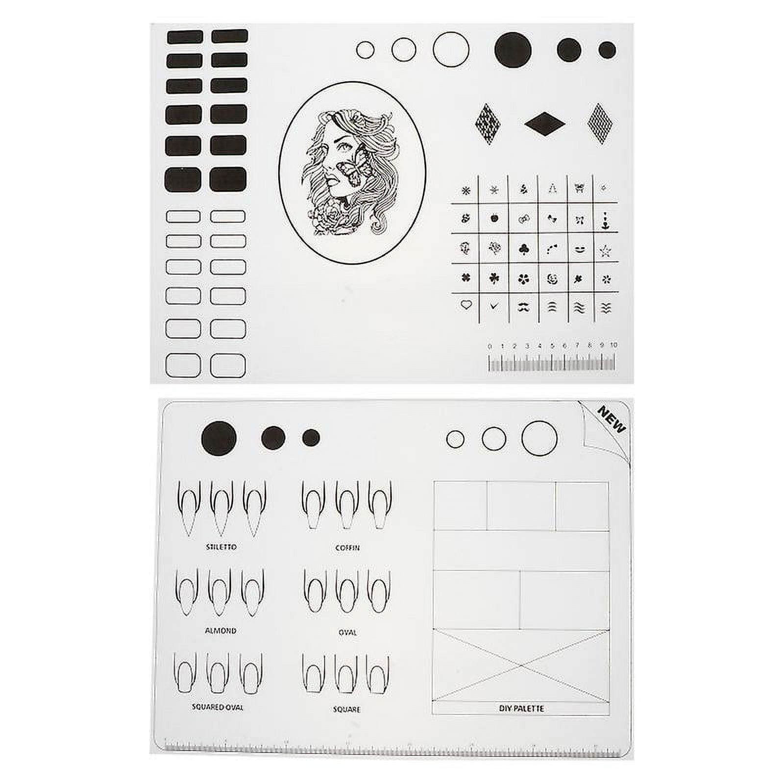 2pcs Nail Art Mat