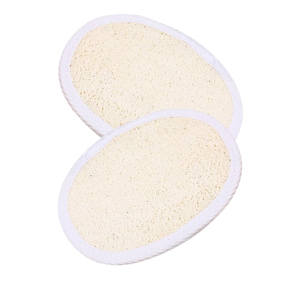 2pcs Natural Brush For Home Pad Pads Dead Bathroom Dishes Body Bowl Spa Sponges Brushes Cleaning Scrubber Bath Practical Bathing Loofah Scrubbers Sponge Kitchen Skin Shower Use