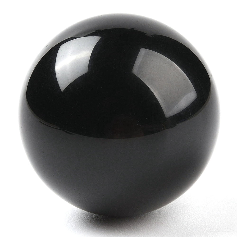 2pcs Natural Obsidian Sphere Beads No Hole/Undrilled Round Ball Beads ...