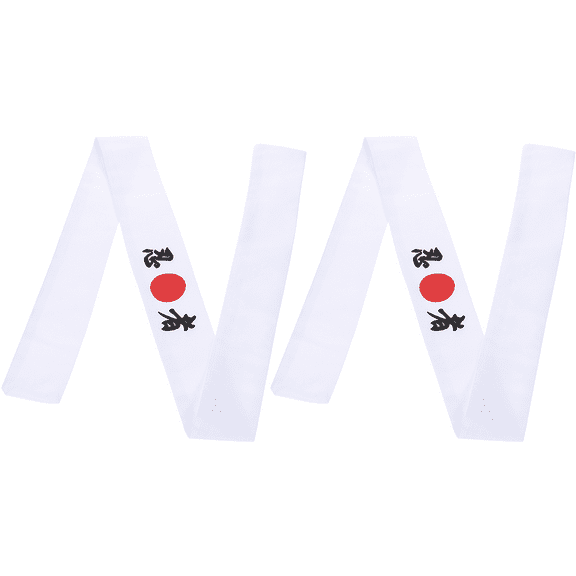 2pcs Ninja Print Hairband Japanese Headband Ninja Hachimaki Headbands for Women and Men