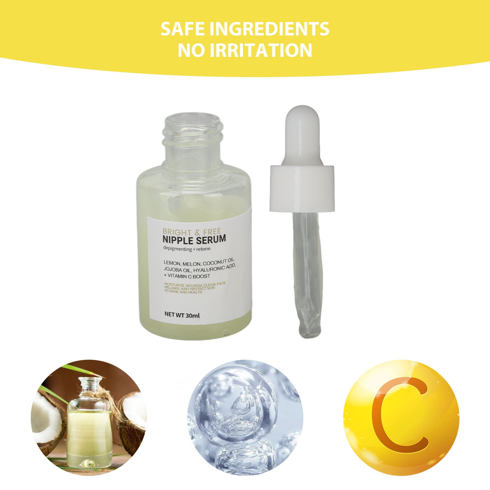 2pcs Nipple Moisturizing Serums Skin Repair Reduce Pain Vitamin C