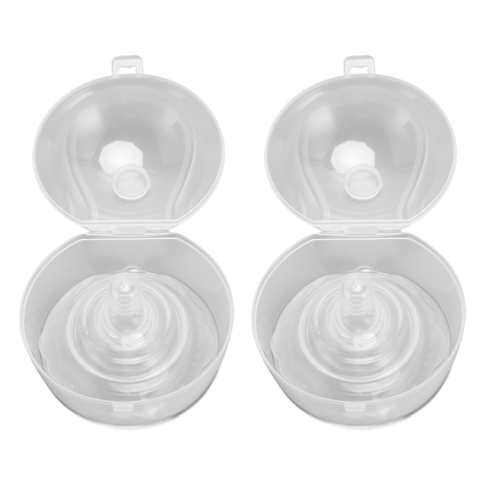 2pcs Nipple Shield Double Layer Protective Petal Shape Silicone Nursing