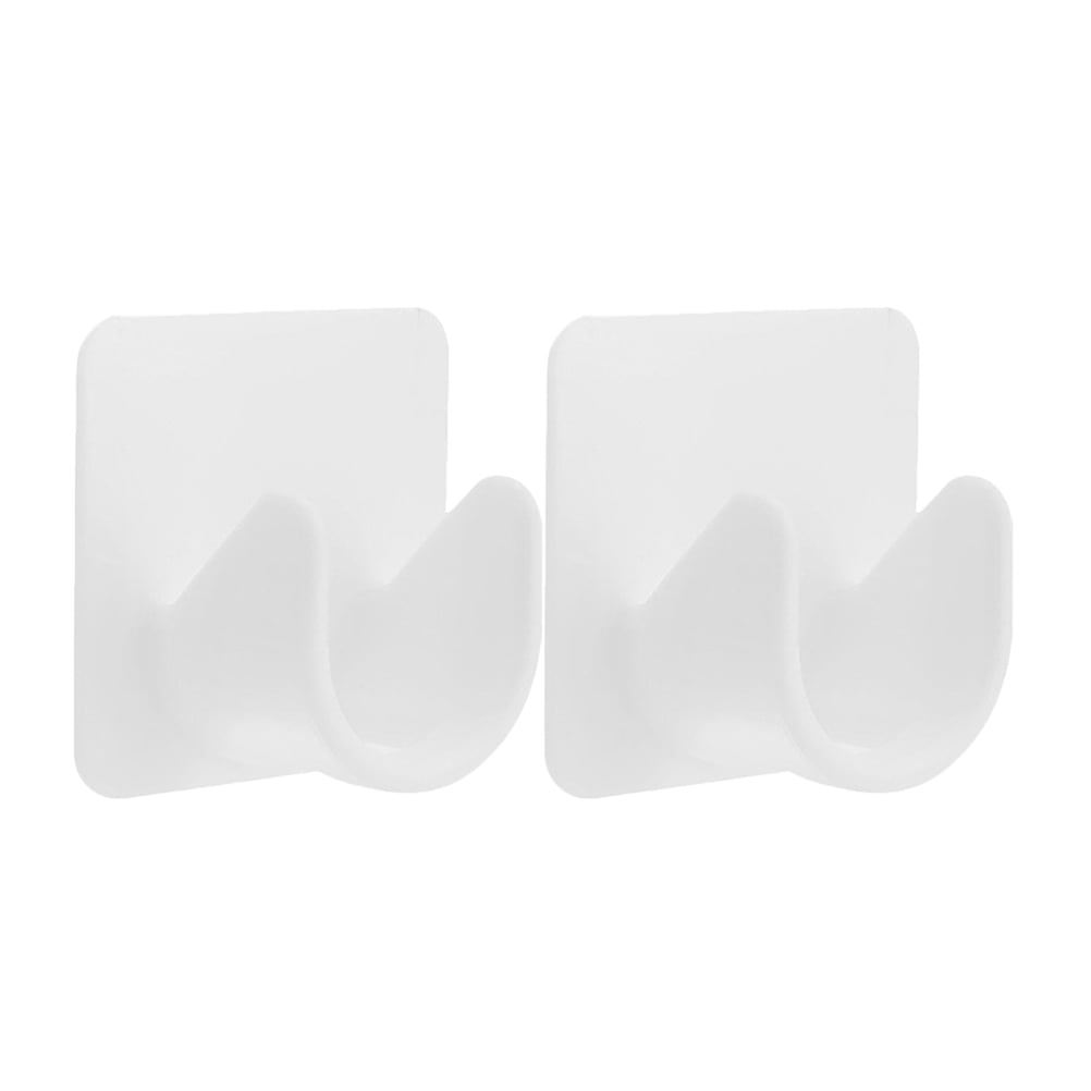 2pcs No Drilling Adhesive Curtain Rod Hook Shower Curtain Rod Holder