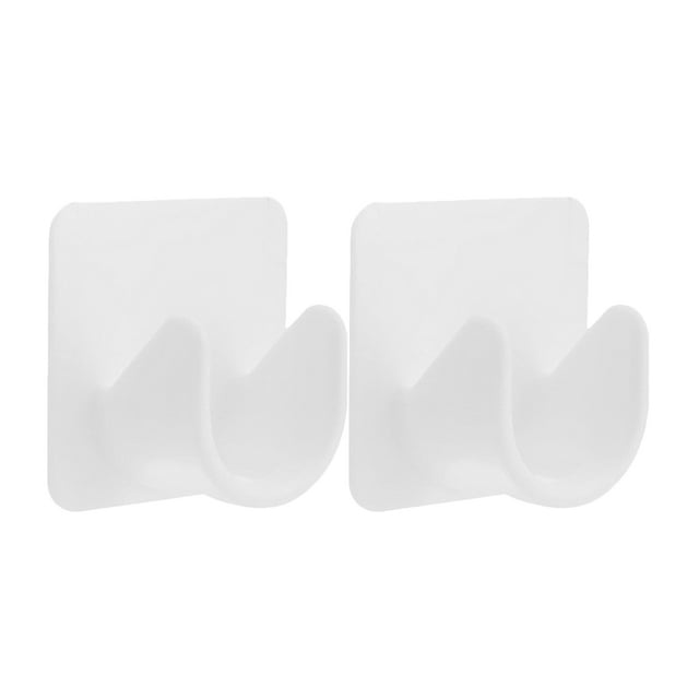 2pcs No Drilling Adhesive Curtain Rod Hook Shower Curtain Rod Holder