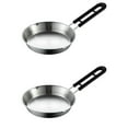 thumbnail image 1 of 2pcs Non-stick Frying Pan Kitchen Skillet Stainless Steel Pan Multi-use Frying Pan Accessory, 1 of 6