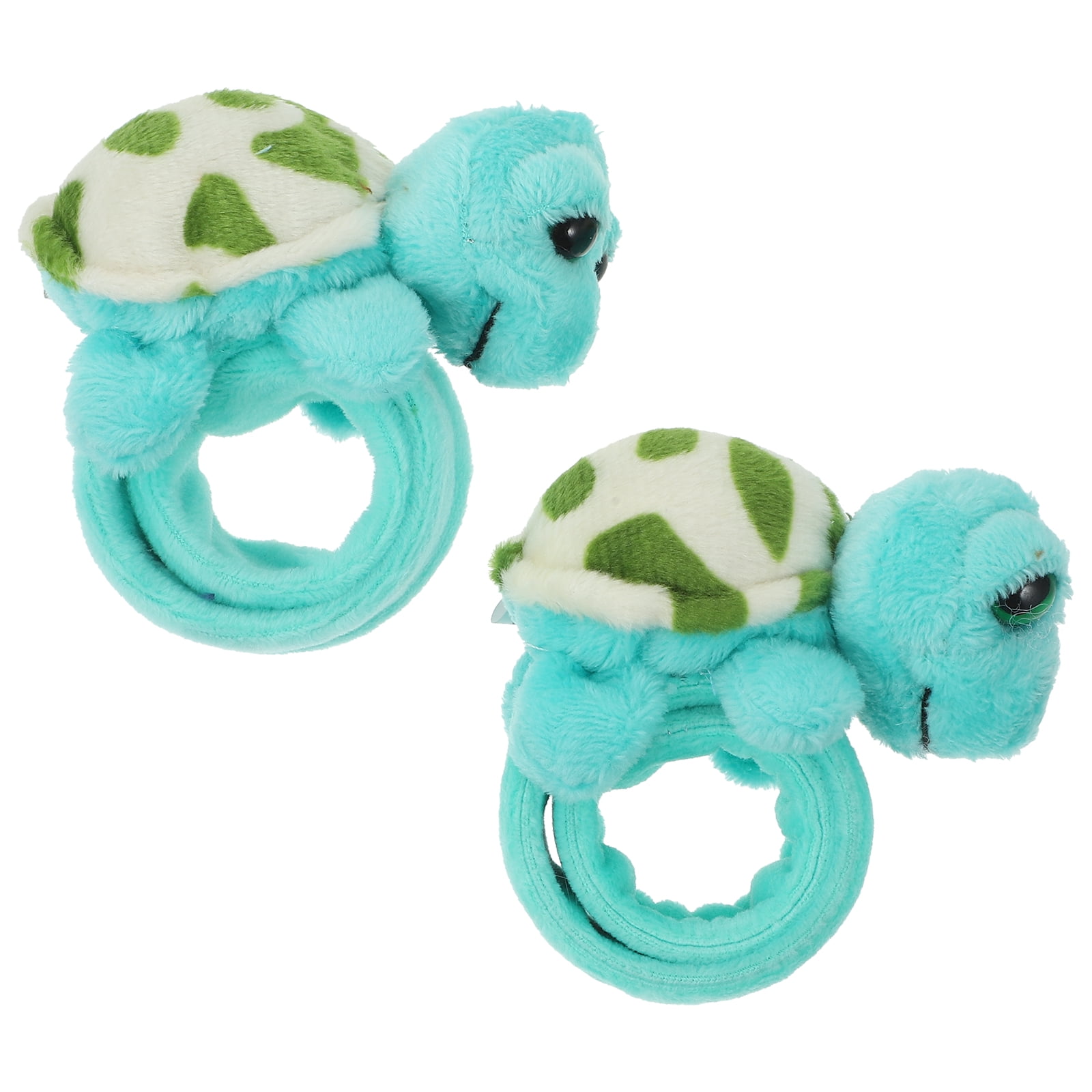 2pcs Novelty Plush Animal Slap Wrist Band Stuffed Turtle Slap Bracelet ...