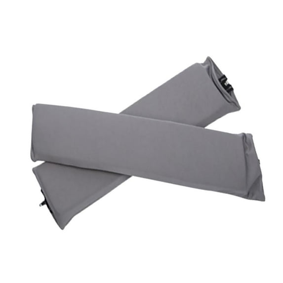 2pcs Office Armrest Covers Zippered Sofa Arm Protectors , Gray, as described
