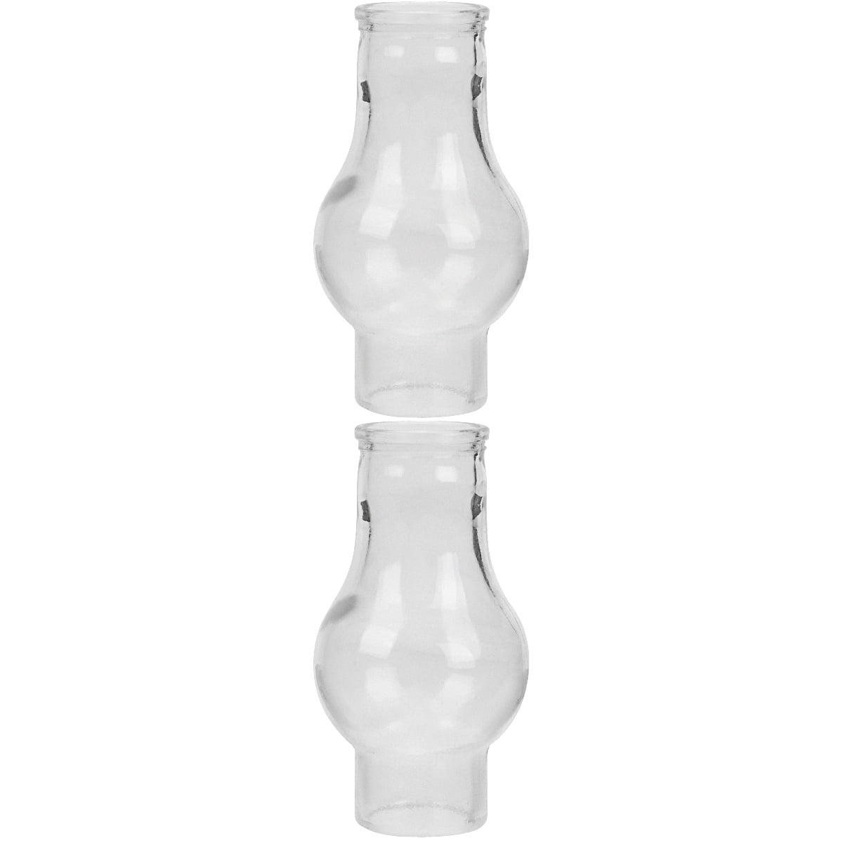 2pcs Oil Lamp Chimney Clear Texture Windproof Kerosene Lamp Glass