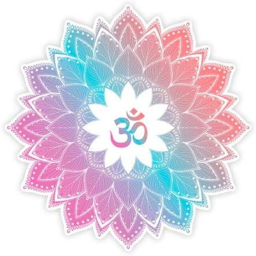 2pcs Om Yoga Gradient 8" Vinyl Sticker for Car Laptop IPad
