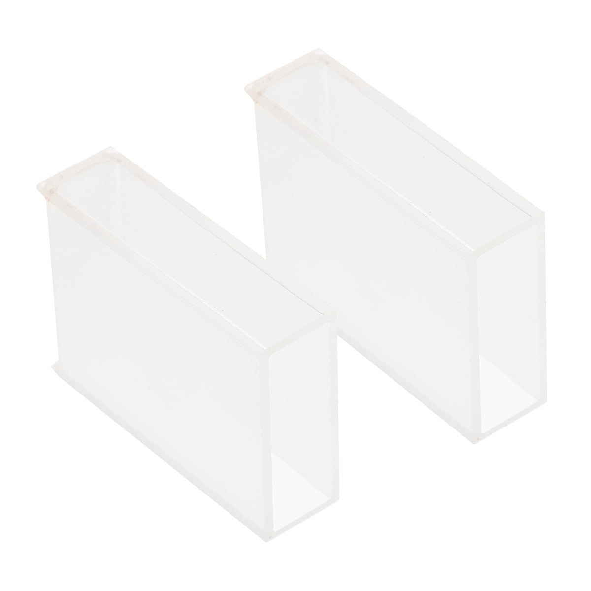 2pcs Optical Glass Cuvettes Optical Cuvettes 30mm Glass Cuvettes Labs