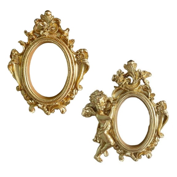 2pcs Ornate Photo Baroque Props Home Decor Decoration
