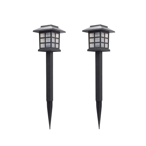 2pcs Outdoor Solar Night Light LED Lawn Light Decorative Landscape Lamp for Garden Yard (7-Color Changing)