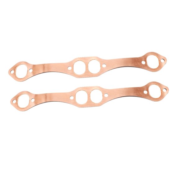 2pcs Oval Gasket Exhaust Manifold Gasket Exhaust Pipe Flange Gasket Car Part High Temperature Exhaust Gasket Exhaust Pipe Gasket Replacement Exhaust Gasket Car Supply Copper Golden