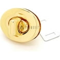 thumbnail image 1 of 2pcs Oval Twist Turn Locks Purse Closure Leathercraft Accessory Turn Lock Clasp (Small 24x16 mm, Gold), 1 of 7