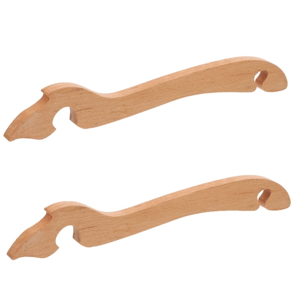 DEEPCRAFF 2Pcs Kitchen Oven Rack Puller Wood Material Heat Insulated Tool for Pushing and Pulling Hot Trays