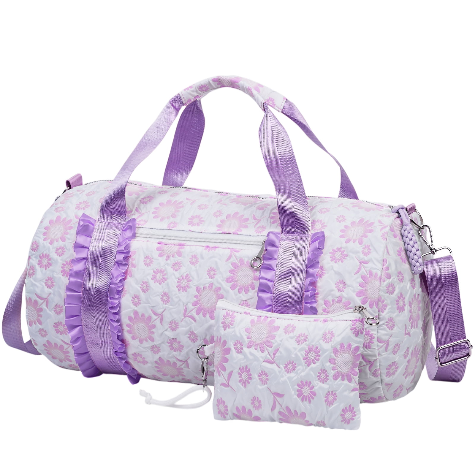 2pcs Oxford Travel Tote Bag Set for Women, Lightweight Weekender Duffel, Ideal for Carry-On, Overnight Trips, Gym, Daily Commute, Crossbody Bags