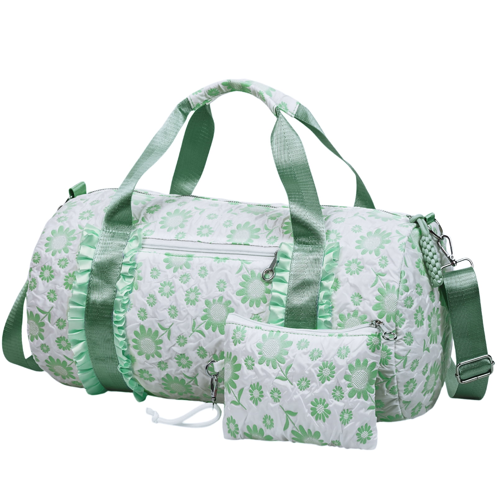 2pcs Oxford Travel Tote Bag Set for Women, Lightweight Weekender Duffel, Ideal for Carry-On, Overnight Trips, Gym, Daily Commute, Crossbody Bags