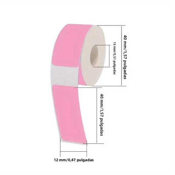 2pcs P15 Label Printer Thermal Label Tape 12x40mm 160pcs/Roll Compatible with Phomemo D30, Marklife P12 P11 Labelle, Sticker Maker