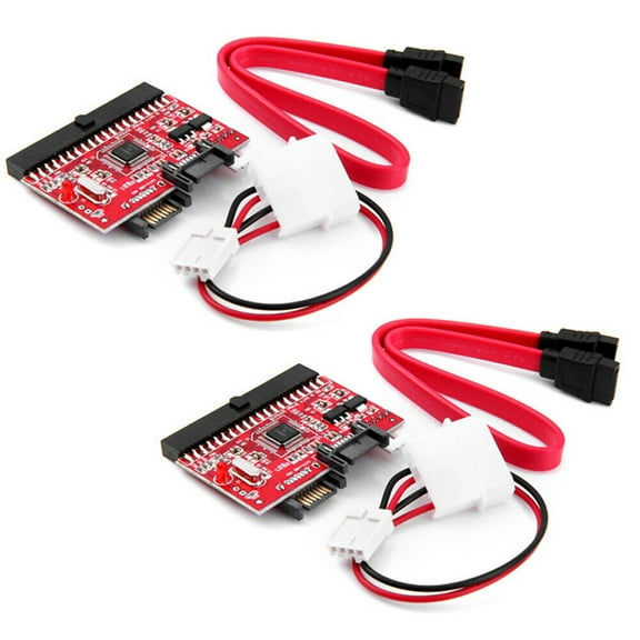 2pcs PATA/IDE TO Serial ATA SATA Interface Hard Drive HDD DVD Adapter Converter