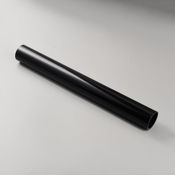 2pcs PCV Plastic Hollow Round Tubes Black 348x40mm