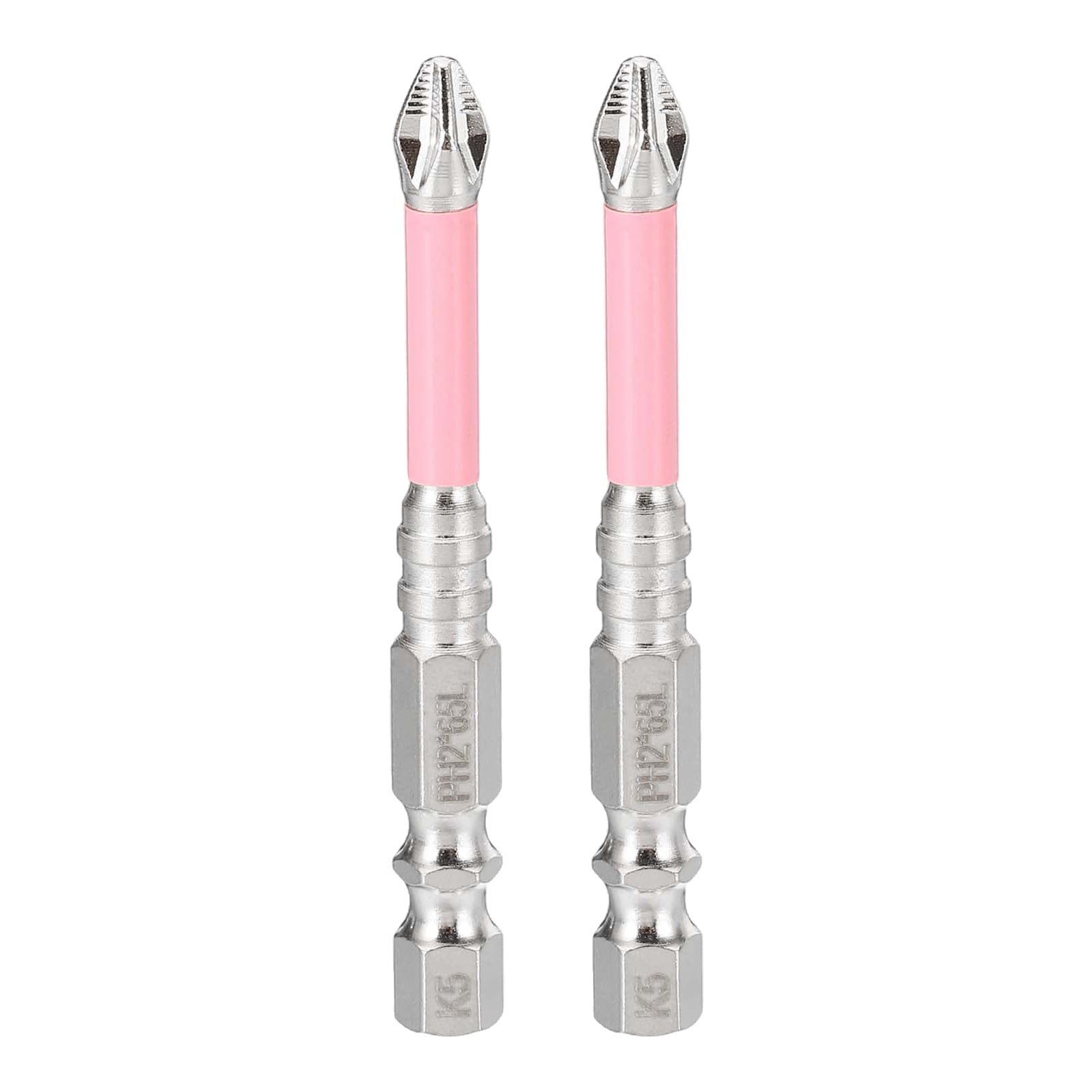 Uxcell 2pcs #1 Phillips Screwdriver Bit PH1 1/4" Hex Shank 2" 50mm Long 0 2 Rod Magnetic Cross Head Drill Bits S2 Steel Industrial Screw Driver Bit