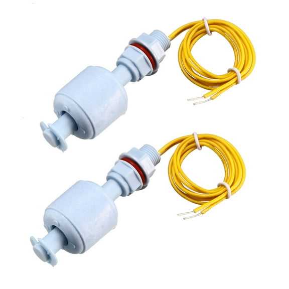 2pcs PP Float Switch M10 66mm Fish Tank Vertical Liquid Water Level Sensor