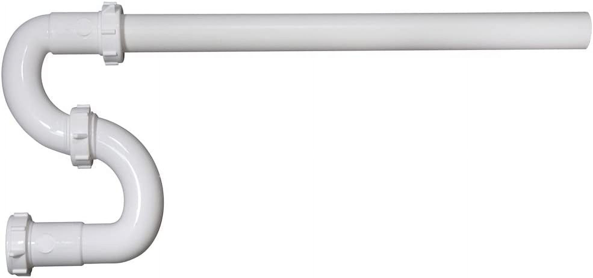 2pcs PP20943 Plum STrap, 11/4 in, Slip Joint, Plastic, 1.25", White