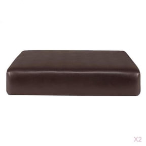 2pcs PU Leather Stretch Sofa Chair Seat Cushion Slipcover Covers Couch Protector