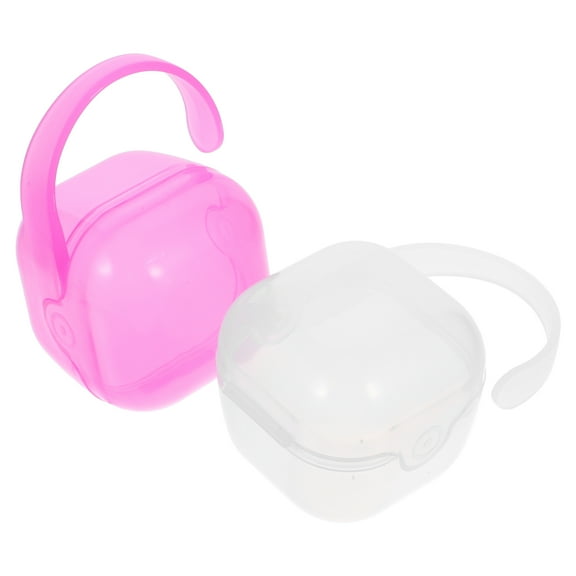 2pcs Pacifier Case Reusable Pacifier Holder Baby Pacifier Container Travel Pacifier Case