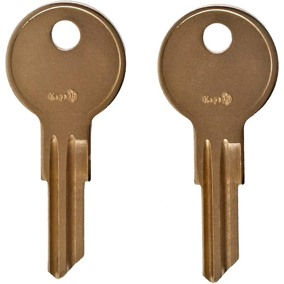 Pair of 2 -Replacement Keys for T01 T02 T04 Husky Tool Box (Husky ) Home Depot. Keys Pre-Cut to Code by