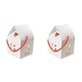thumbnail image 1 of 2pcs Paper House Shaped Candy Boxes - Portable DIY Gift Favor Boxes for Wedding, Christmas, Birthday Party Favors, Hollow Treat Boxes for Small Business, Candy, and Holiday Decorations, 1 of 6