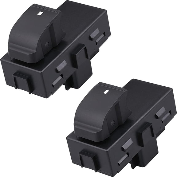 2pcs Passenger Power Window Switch Control Button, Compatible with 2008-2011 Chevrolet HHR/2007-2013 Chevrolet Silverado/Suburban/GMC Sierra/Yukon/Buick Lucerne, Replaces 25877776 22895545